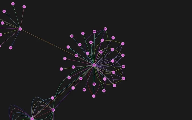 A knowledge graph of company entities and their relationships